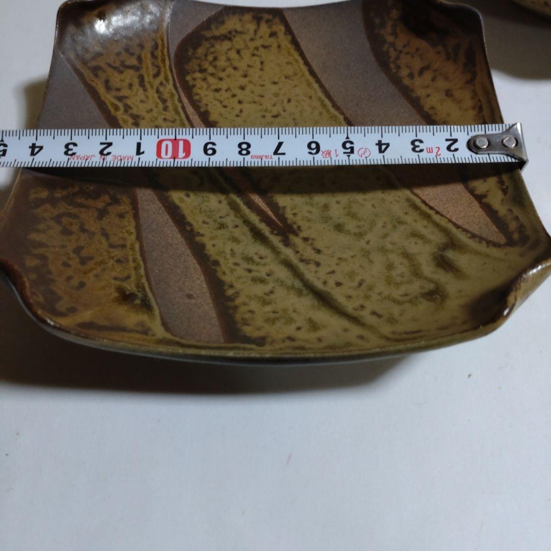 益子焼【木森基人】作 中皿 三客揃い