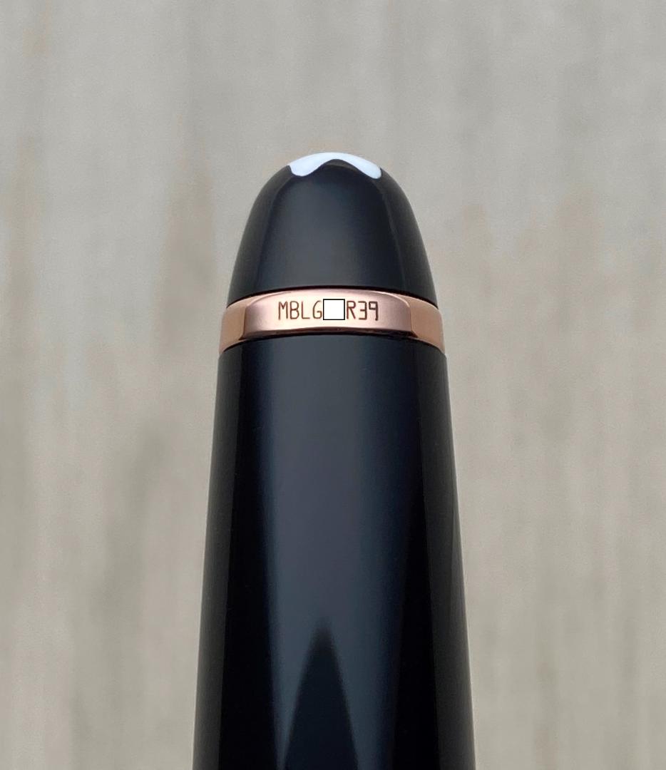 現行品 新品同様 モンブラン ローズゴールド 163 キャップ式 ローラーボール