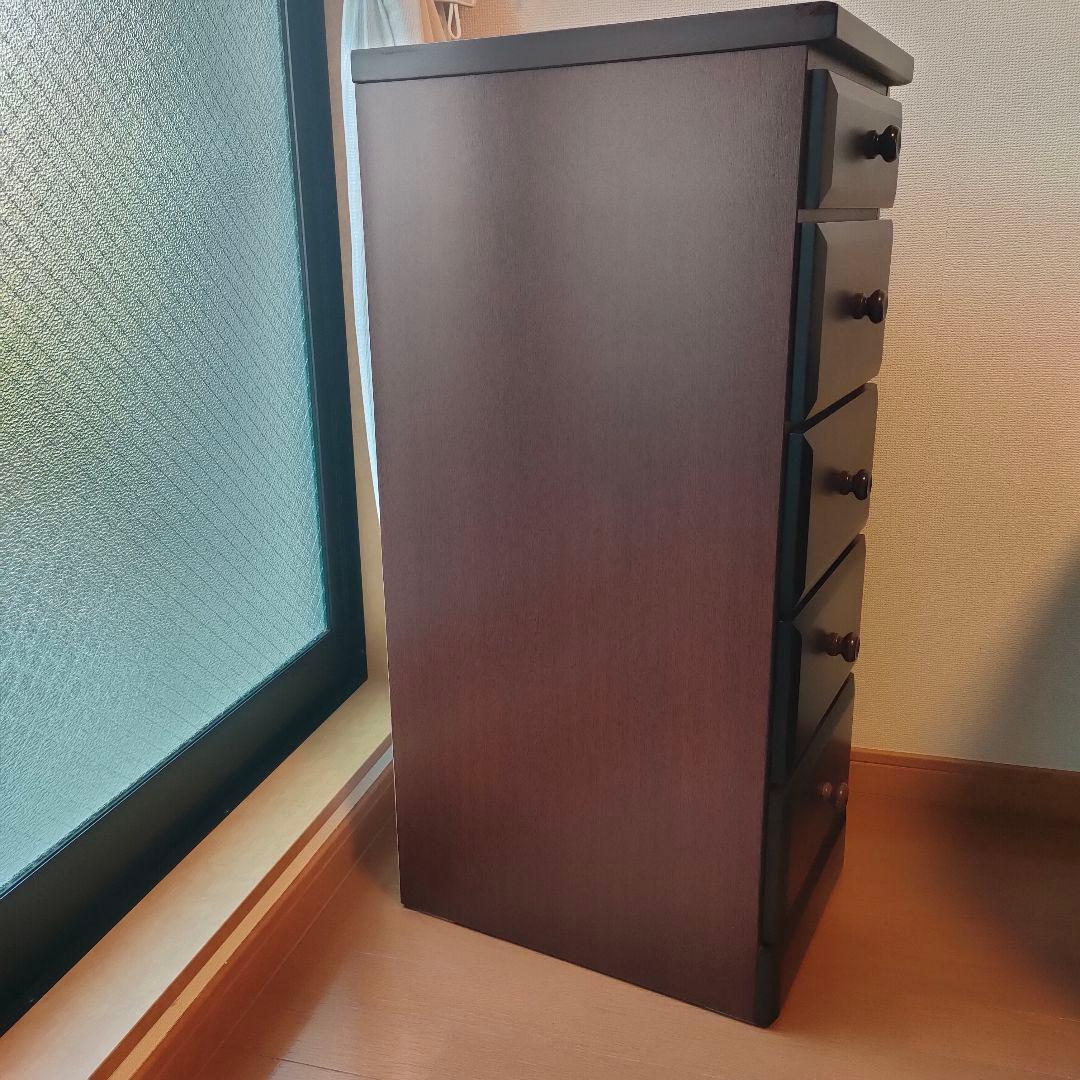 5段チェスト 日本民芸 高級感 幅31奥行き42高さ86センチ レトロ