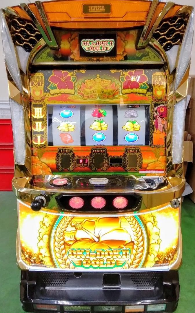 パチスロ実機S沖ドキ！GOLD/GSコイン不要機ボリューム調整付 - メルカリ