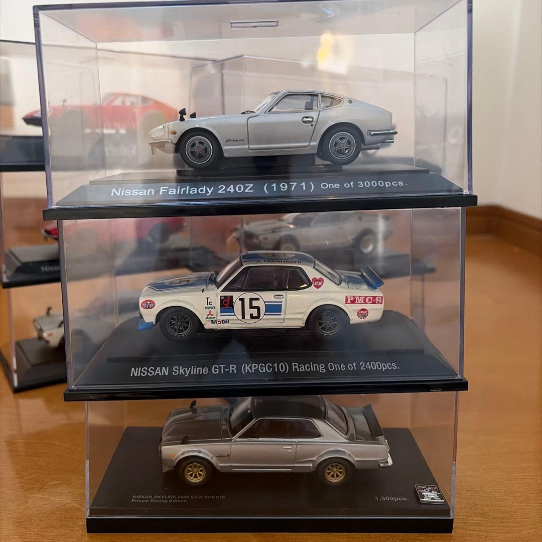 1/43 ミニカー 9台セット フェアレディZ スカイライン ダットサン