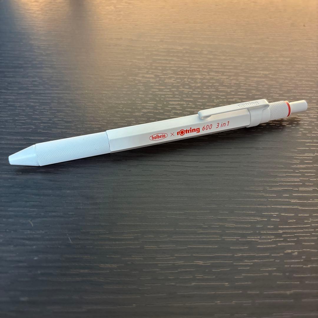 ロットリング 600 3in1 ロットリング✖︎holbein 多機能ペンホワイト