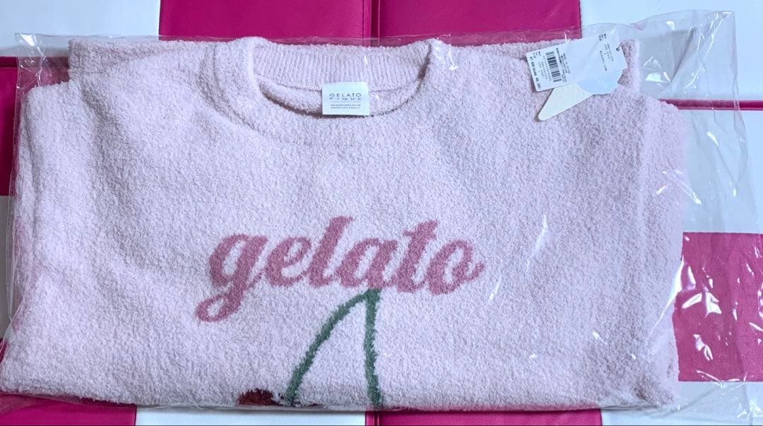 ジェラートピケ　ベビモコチェリー　さくらんぼ　プルオーバー　ピンク　新品未使用