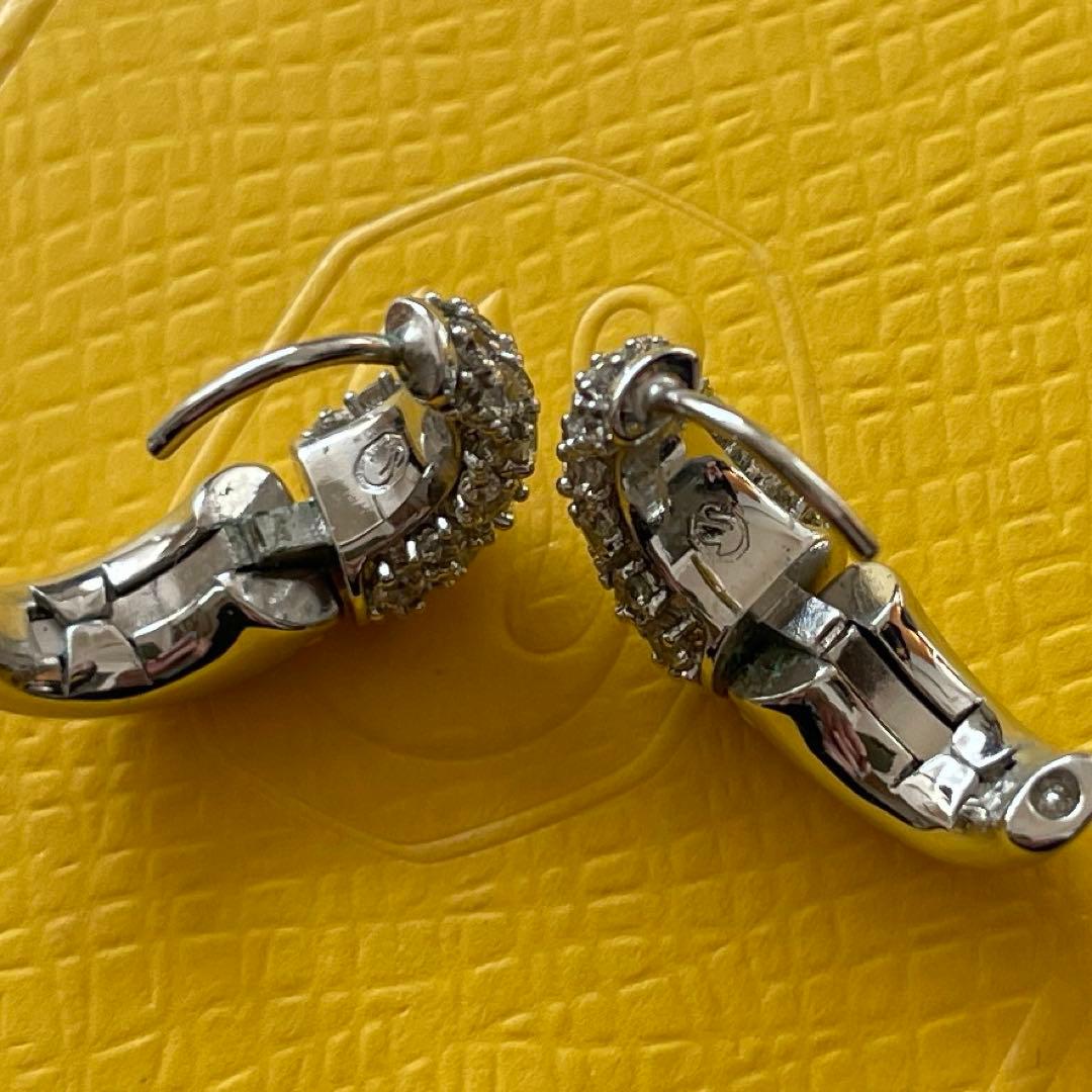 美品【定価2.2万】スワロフスキー ピアス Sublima シルバー 正規品