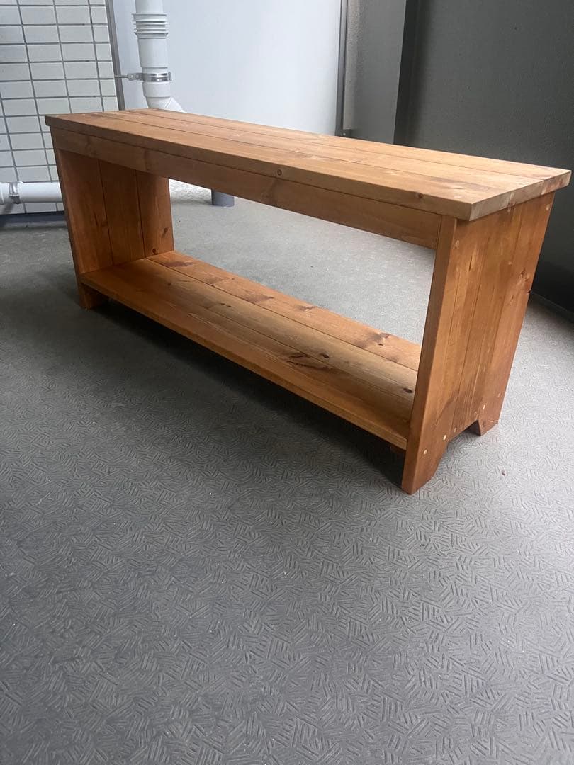 ハンドメイド家具 オープンシェルフ 木製シンプル棚