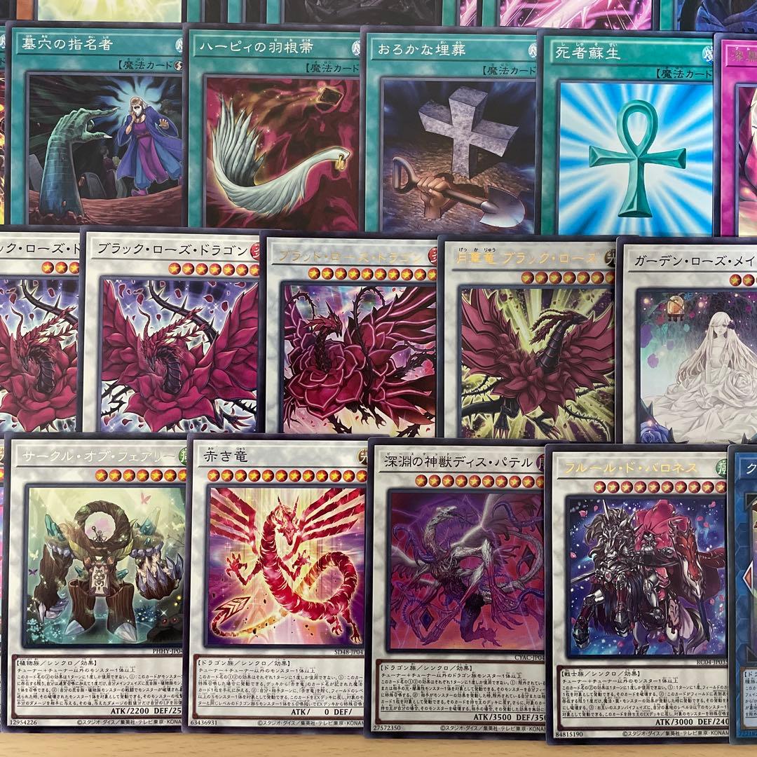 本格構築 ローズドラゴンデッキ レッドローズドラゴン 黒薔薇の破滅竜