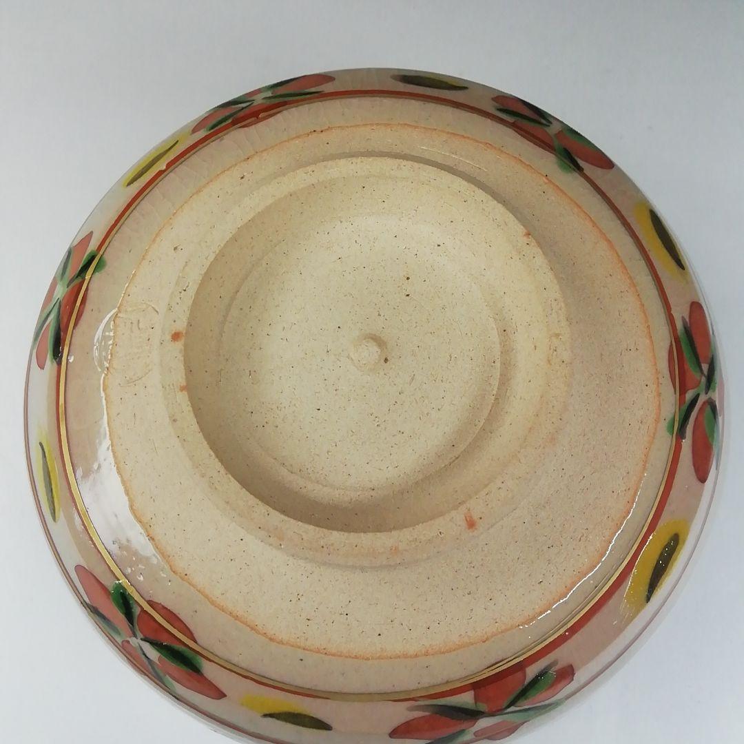 T638 茶碗 『赤絵 未』『橋本永豊 造』 共箱 抹茶碗 茶道具