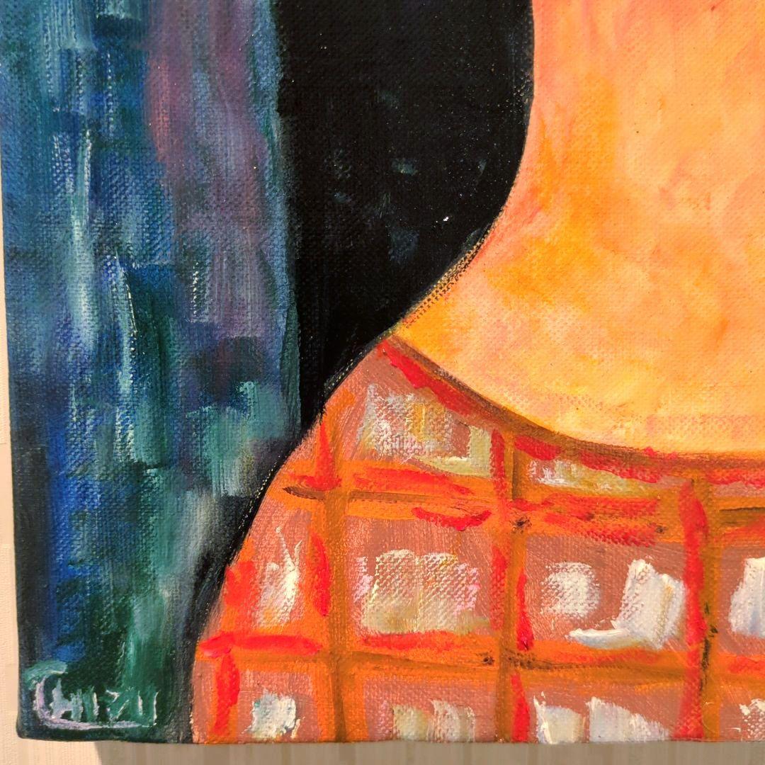 キャンバス油絵 専用 ショートヘアーのパリの女性 モディリアーニ 名画