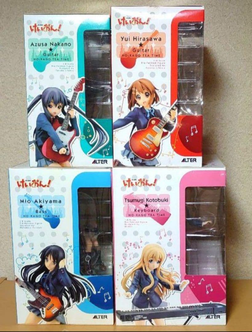 アルター けいおん! 平沢唯 秋山澪 中野梓 琴吹紬 1/8スケール フィギュア