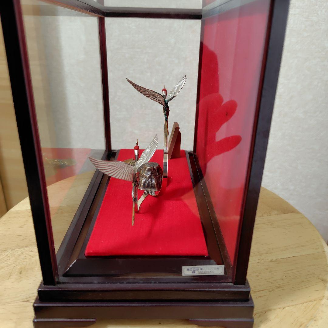 武比古作鶴亀純銀製縁起物3号サイズ（ケース付き） - メルカリ