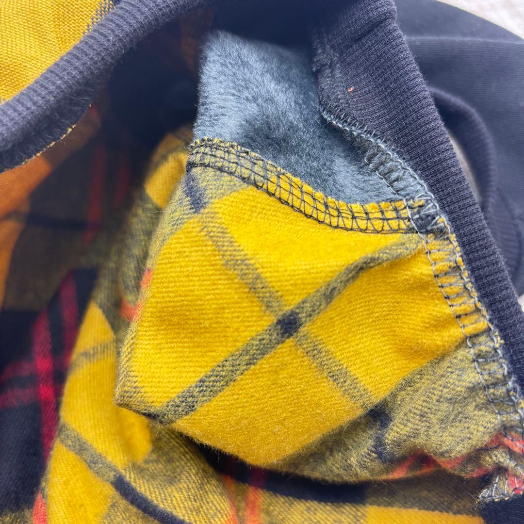 オーダーページ】犬服 黒暖か裏起毛ニットのバルーンワンピース