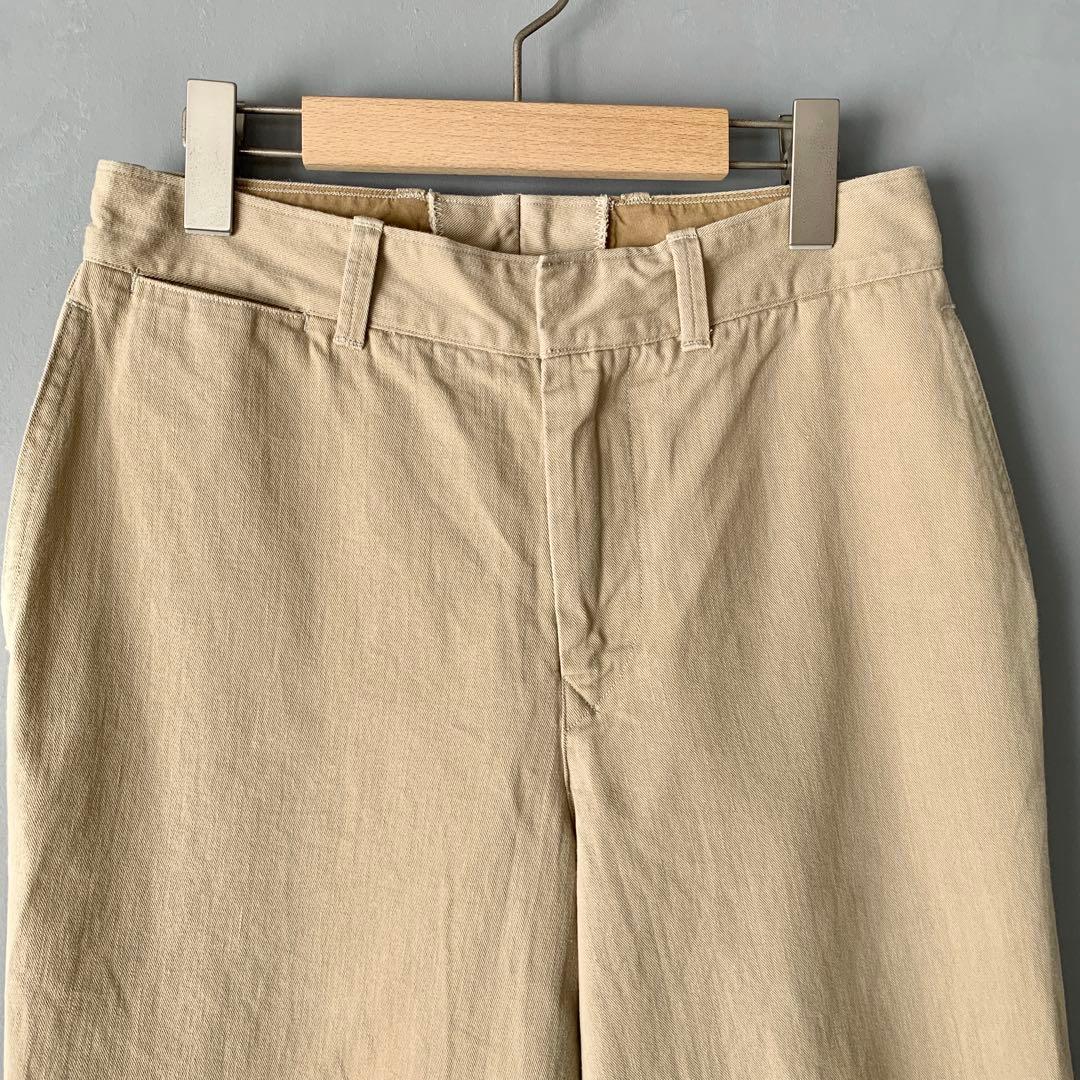 45R おこめチノのシャルロットパンツ 2 ベージュ チノパン