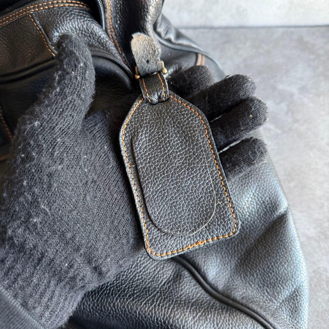 ⭐️ダンヒル⭐️オールレザー ボストンバッグ ブラック 旅行鞄 大容量