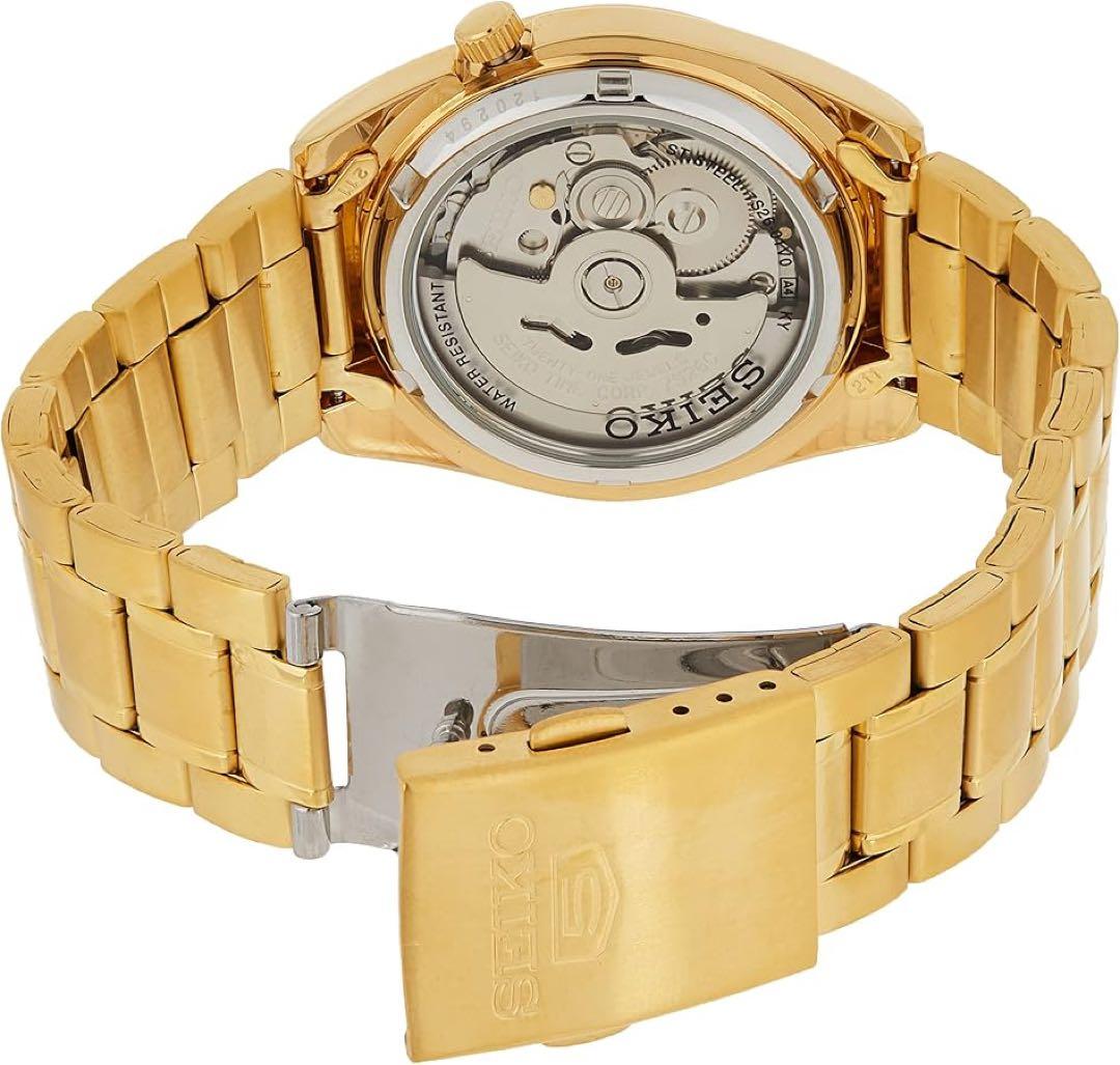 新品未使用　セイコー5 SNKL48K ゴールド　裏スケルトン