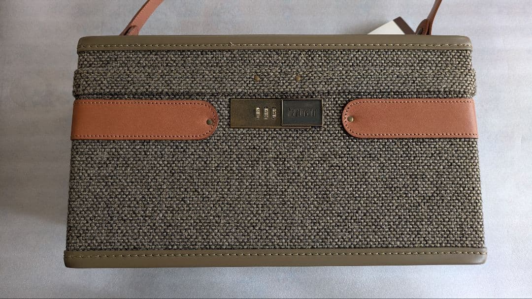 Hartmann　コスメティックケース　メイクボックス　ツイード