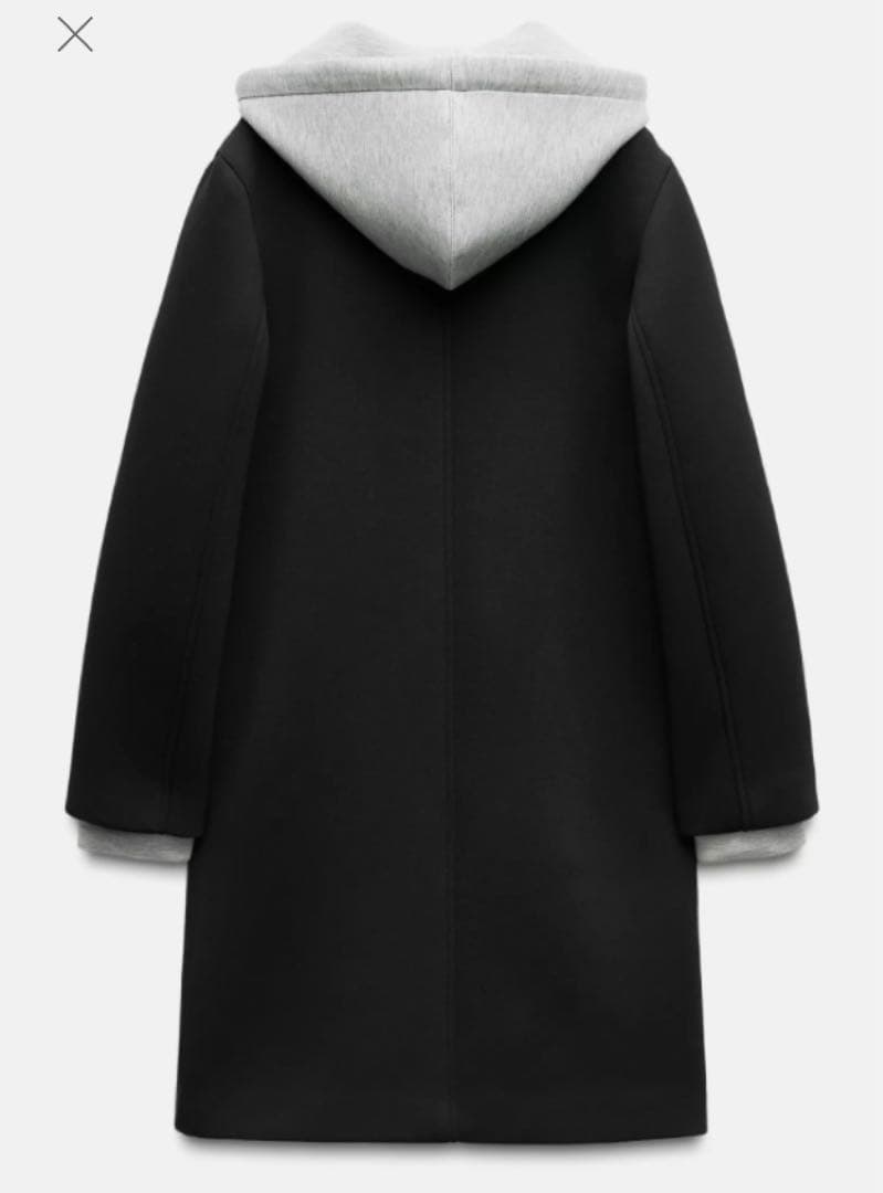 送料込】ZARA デタッチャブルフードコート XS - メルカリ