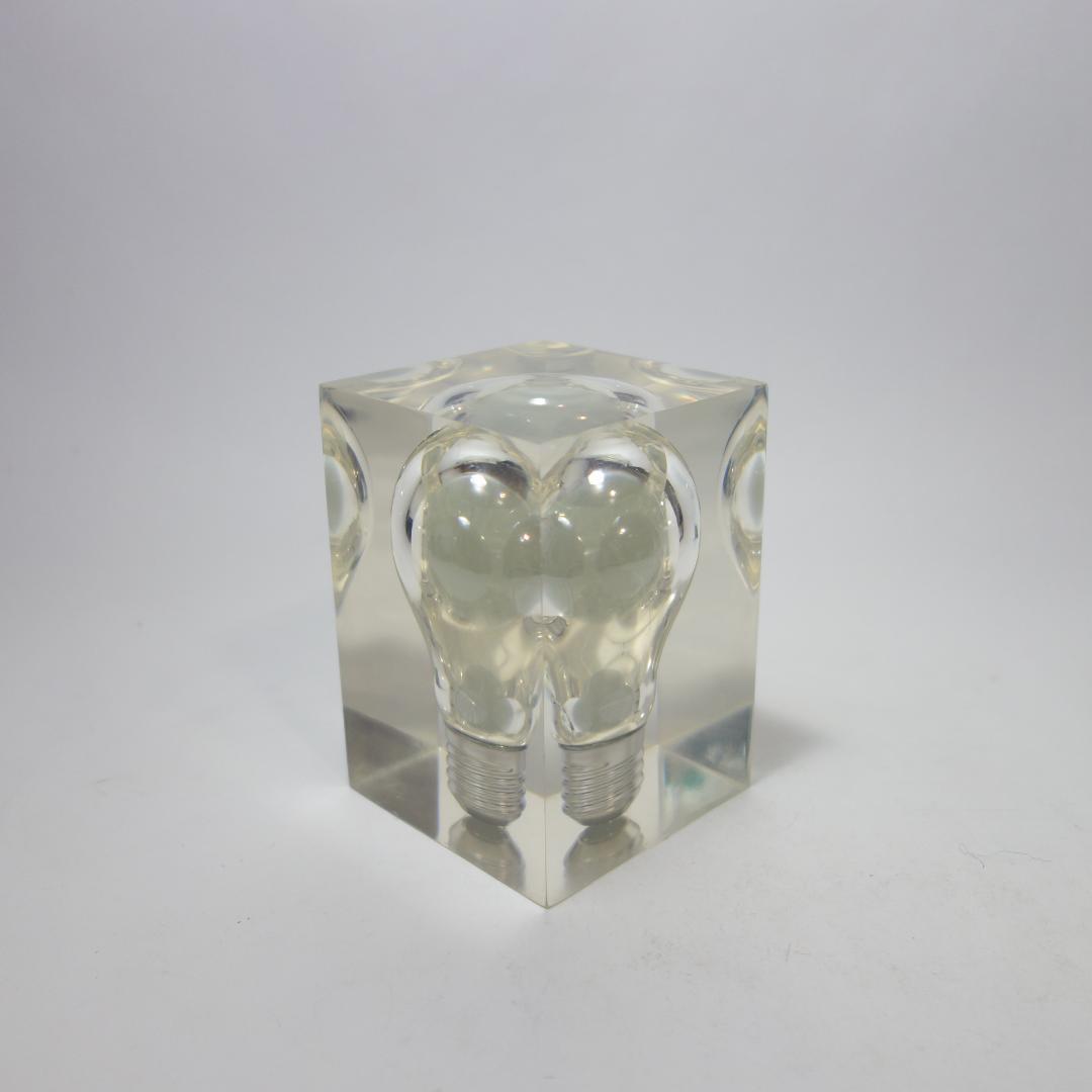 ヴィンテージ アクリル ルーサイト スカルプチャー オブジェ ポップアート