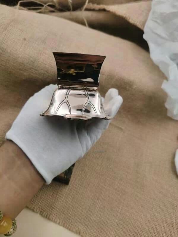 修縁堂】歓喜天大根器 真言宗 チベット密教 仏具 真鍮製vajra6*7cm