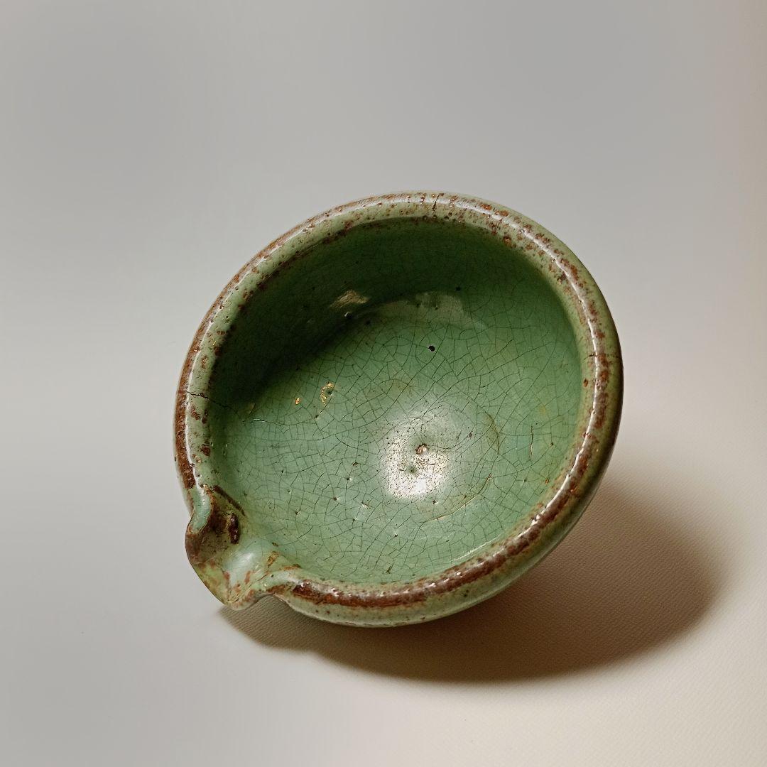 古唐津 緑釉片口