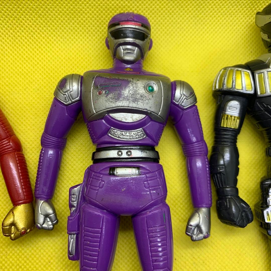 ☆希少品 特捜ロボ ジャンパーソン 当時品 ソフビ3体セット開封品