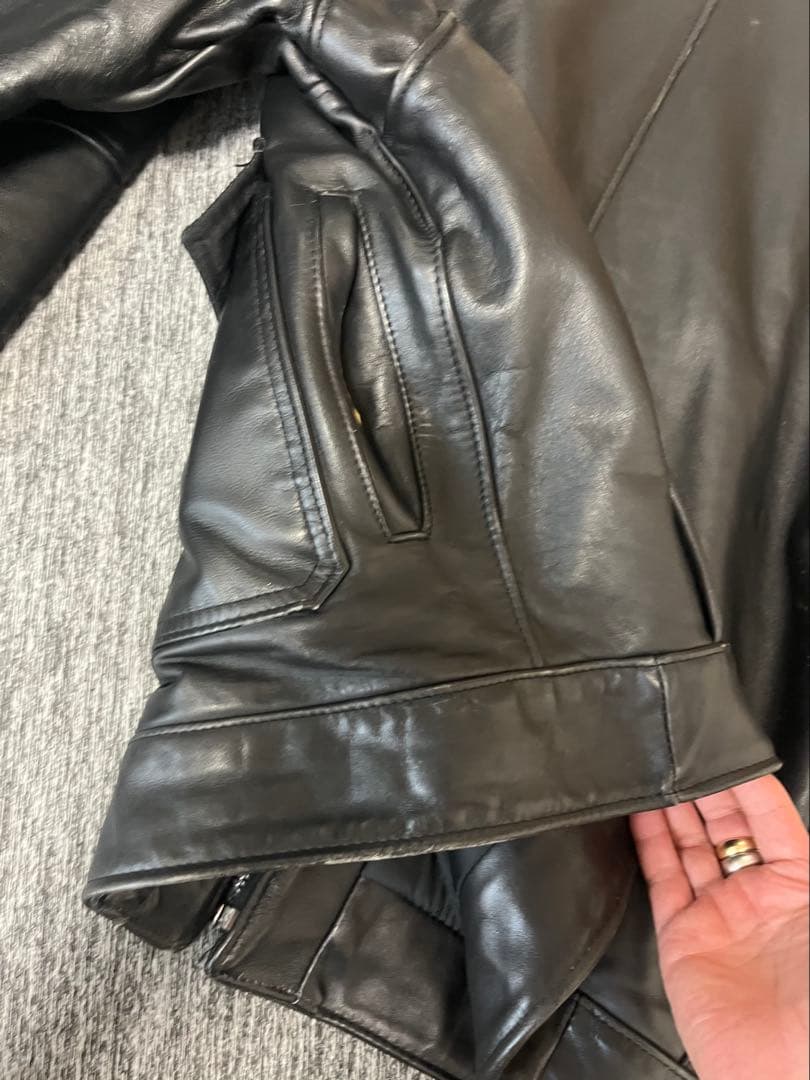 90´s Schott トラッカージャケット 黒 USA製 レザージャケット