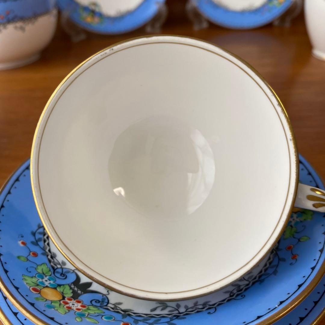 クラウンスタッフォードシャー カップ ソーサー プレート エナメルが