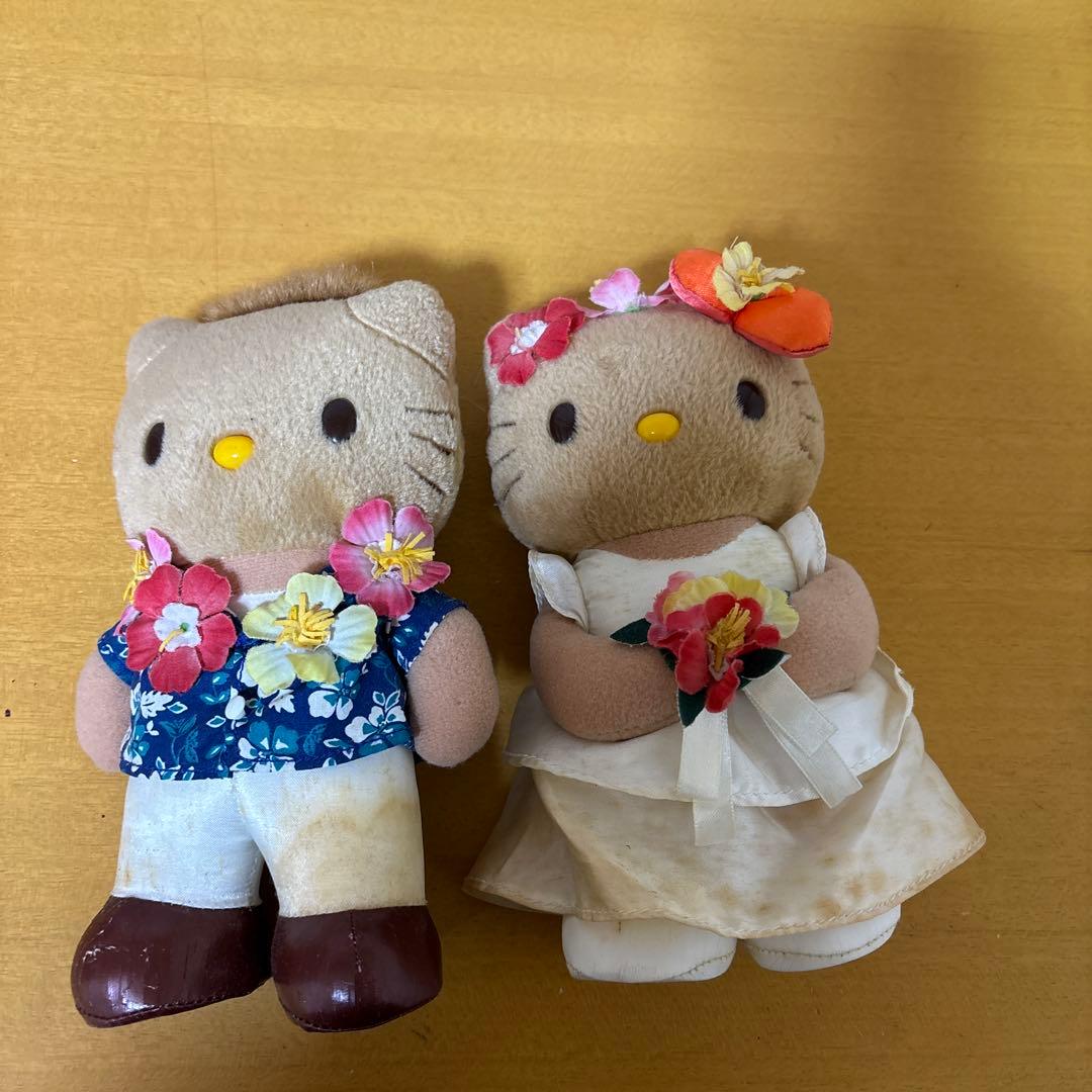 ハローキティダニエルハワイガングロぬいぐるみウェディングオルゴール