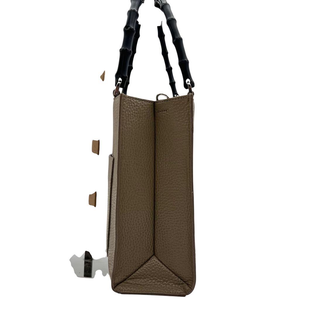 未使用　A.D.M.J　モーツァルト　ショルダーバッグ　2way　バンブー　ロゴ