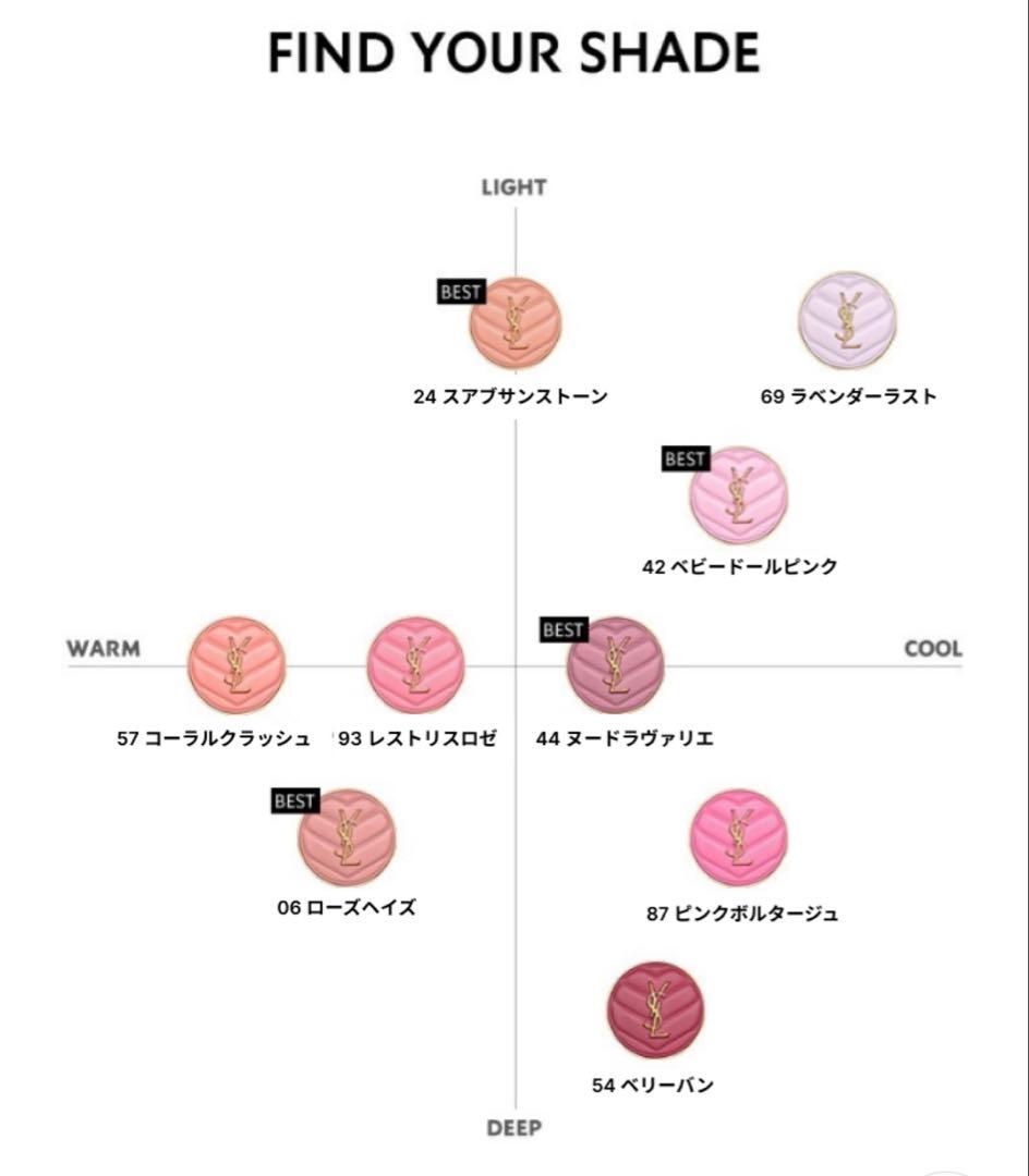 YSL メイクミーブラッシュパウダー6g #24 スアブサンストーン/サンプル付