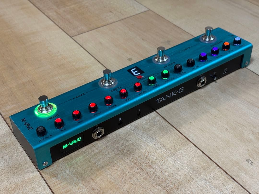 【新品同様】M-VAVE TANK-G バッテリー内蔵マルチエフェクター