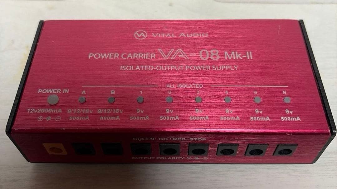 VITAL AUDIO VA-08 Mk-II（エフェクター用パワーサプライ） VITAL AUDIO VA-08 MkII パワーサプライ バイタルオーディオ 【 宇都宮