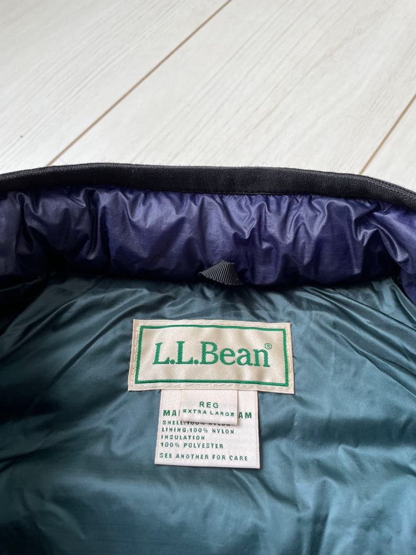 美品 復刻 LLBean プリマロフト ダウンベスト ビンテージ XL