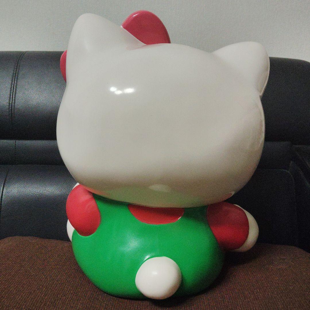 【⚠️底面(内側)➡破損・クマ➡剥げ あり⚠️】 キティ★貯金箱★ソフビ★ビッグ