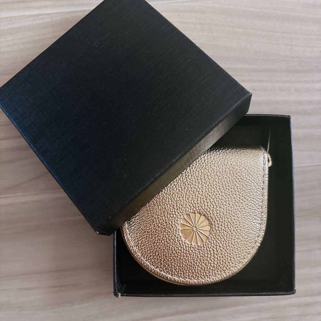 【未使用】 皇居財布 小銭入れ ケース ゴールド