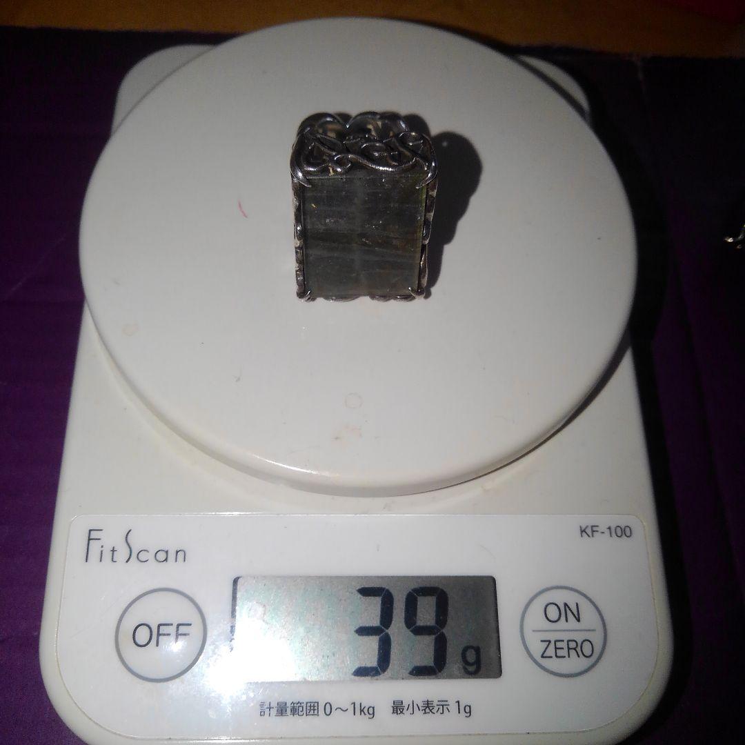 美品 UZU シルバー ラブラドライトリング 2個セット