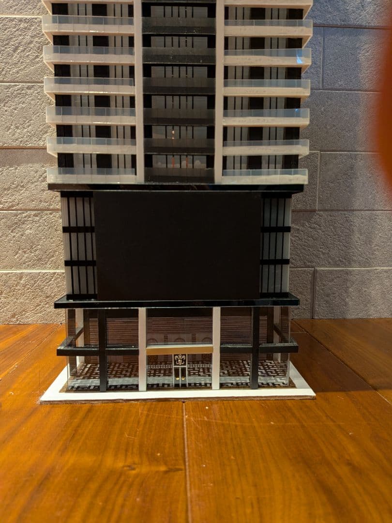 Nゲージ 自作ストラクチャー 超高層タワーマンション タワマン ジオラマ