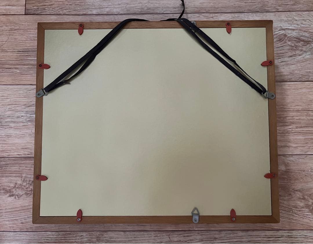 2点!壁掛け 赤富士額縁入り 38.5Cm/32cm/6.2cm