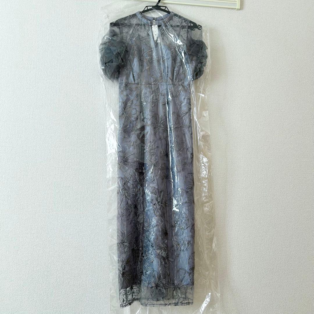 2回着用クリーニング済♡スパンコール パーティー ドレス 結婚式 お呼ばれワンピ