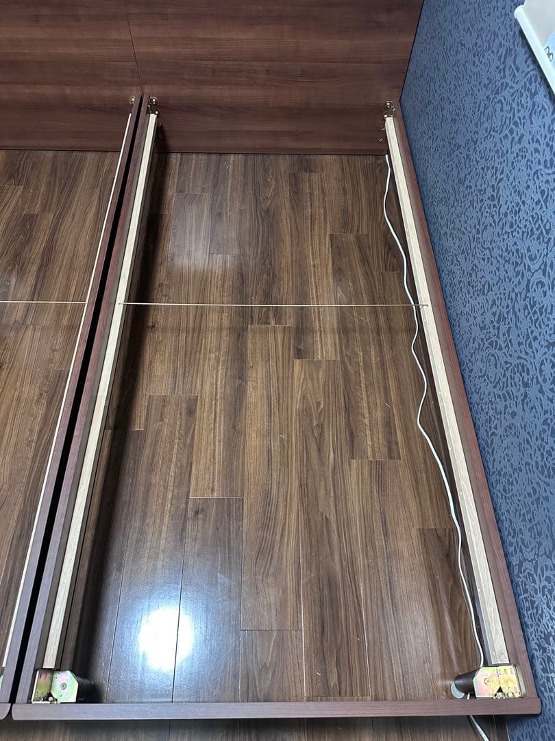 【お得】ベッドフレーム シングル ニューライトブラウン 宮 コンセント