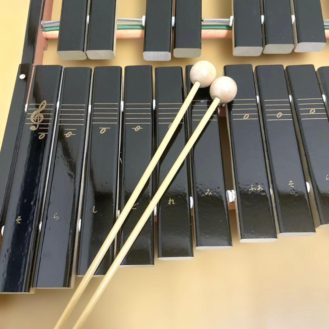 YAMAHA 卓上木琴 No.185 楽器 ヤマハ 木琴 30音 マレット付 - メルカリ