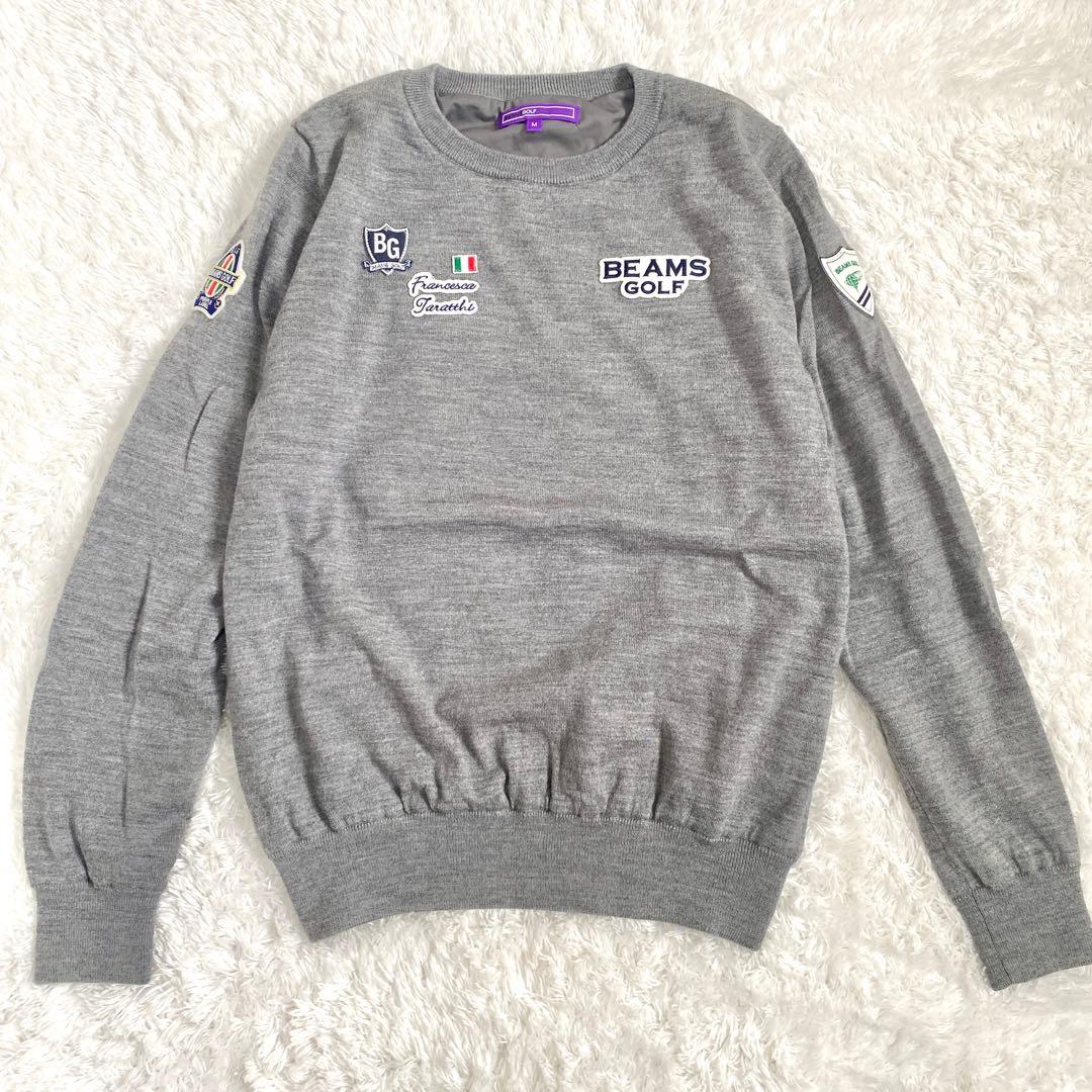 ビームスゴルフ　レディース　タラッティ 裏付き ニット　セーター　グレー　M