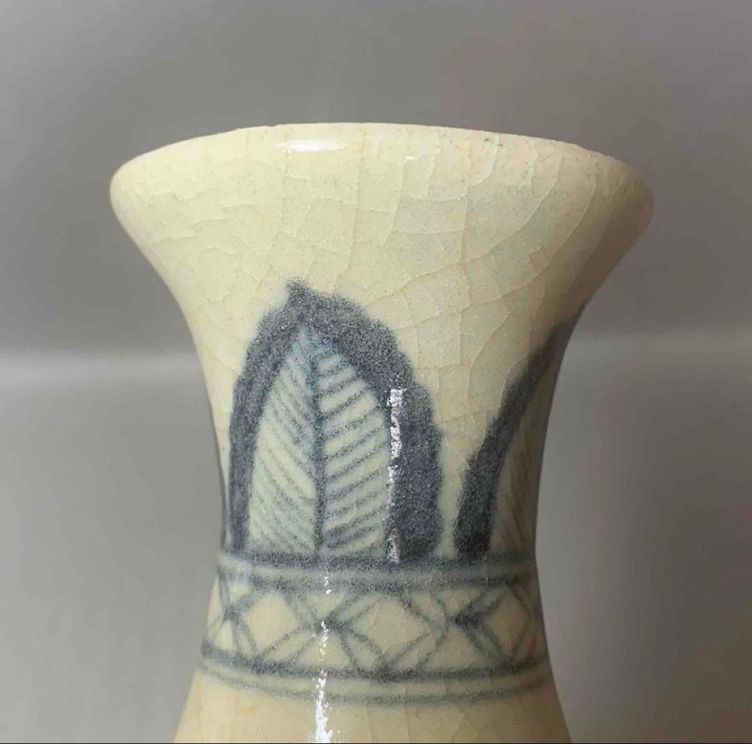 中国 染付鳳凰絵瓶　f2250417