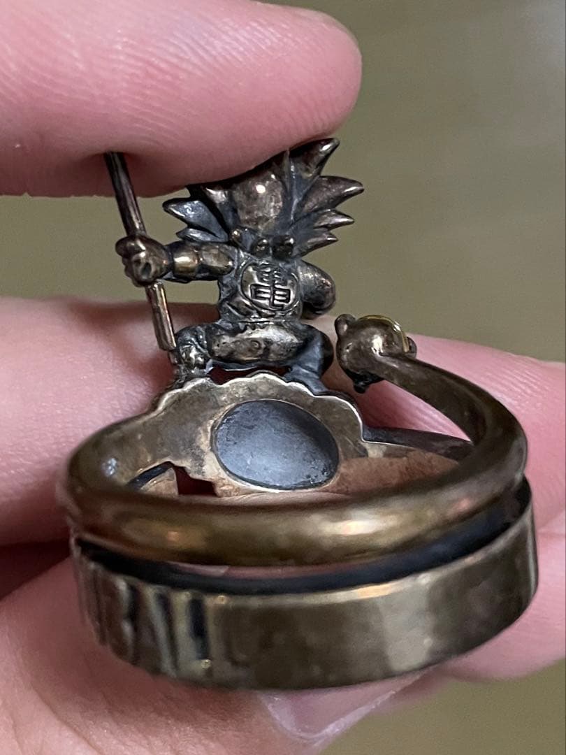 5*3様 ドラゴンボール 孫悟空 筋斗雲 指輪 silver シトリン vint