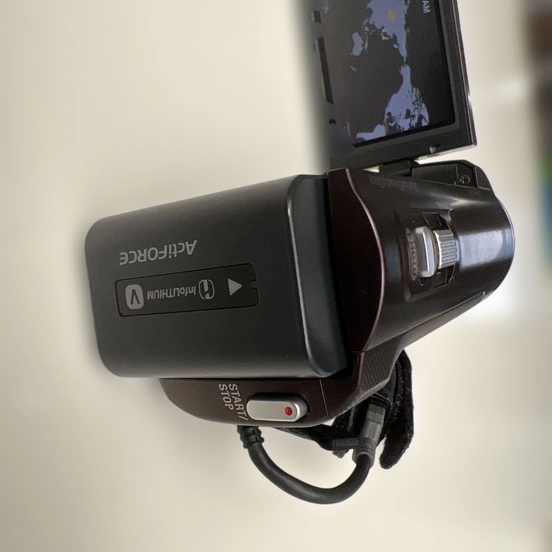 【美品】SONY HDR-CX390 ハンディカム ボルドーブラウン