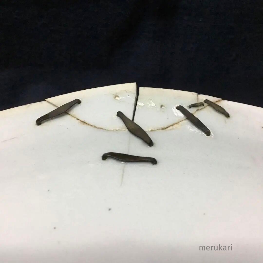 伊万里焼 染付 魚藻文 大皿 /骨董/時代物