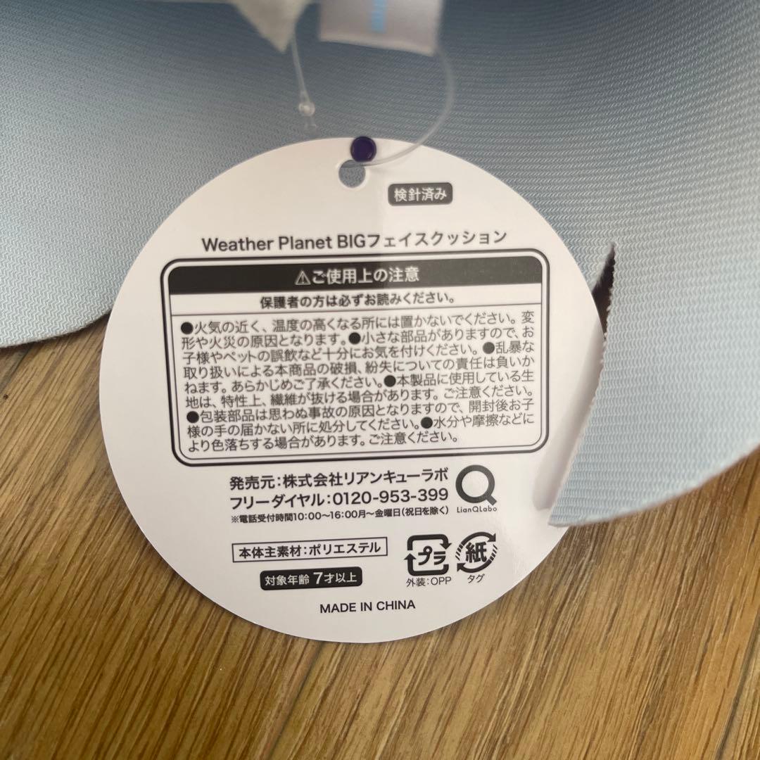 ウェザープラネット BIGフェイスクッション 雨海ルカ 天晴ひなた 4個