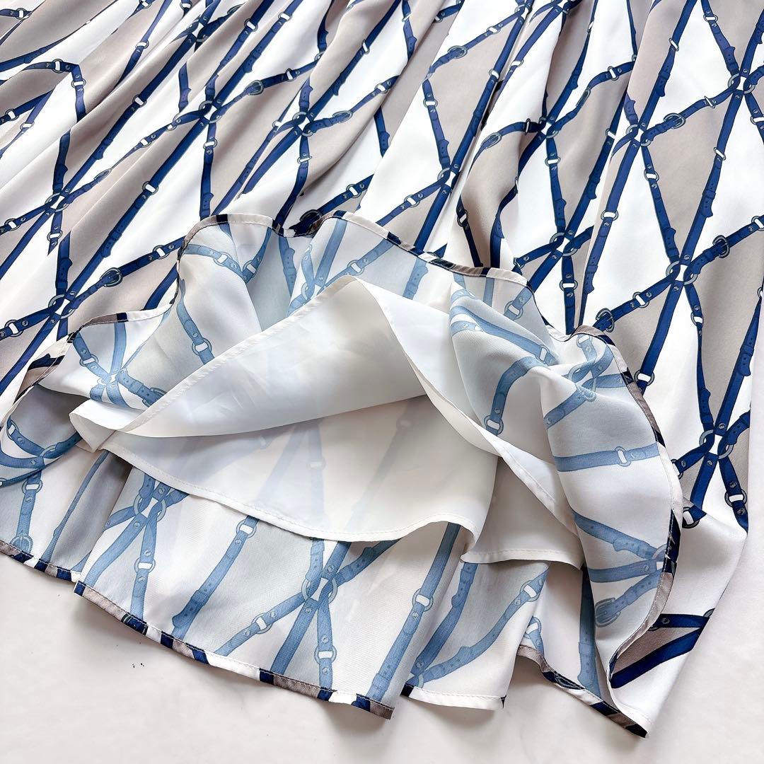 【ANAYI】25AW 新作　即完売色　ベルトプリント　ランダムタックスカート