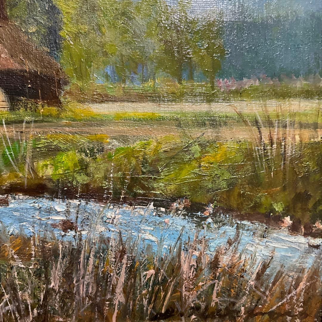 絵画・額縁・油絵・萩原 淳・丹波路・風景画・美術品・インテリア・雑貨