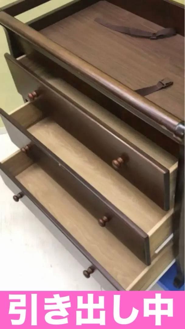 超希少♦️高級 ヴィンテージ♦️猫脚 飾り棚付 チェスト♦️ダーク