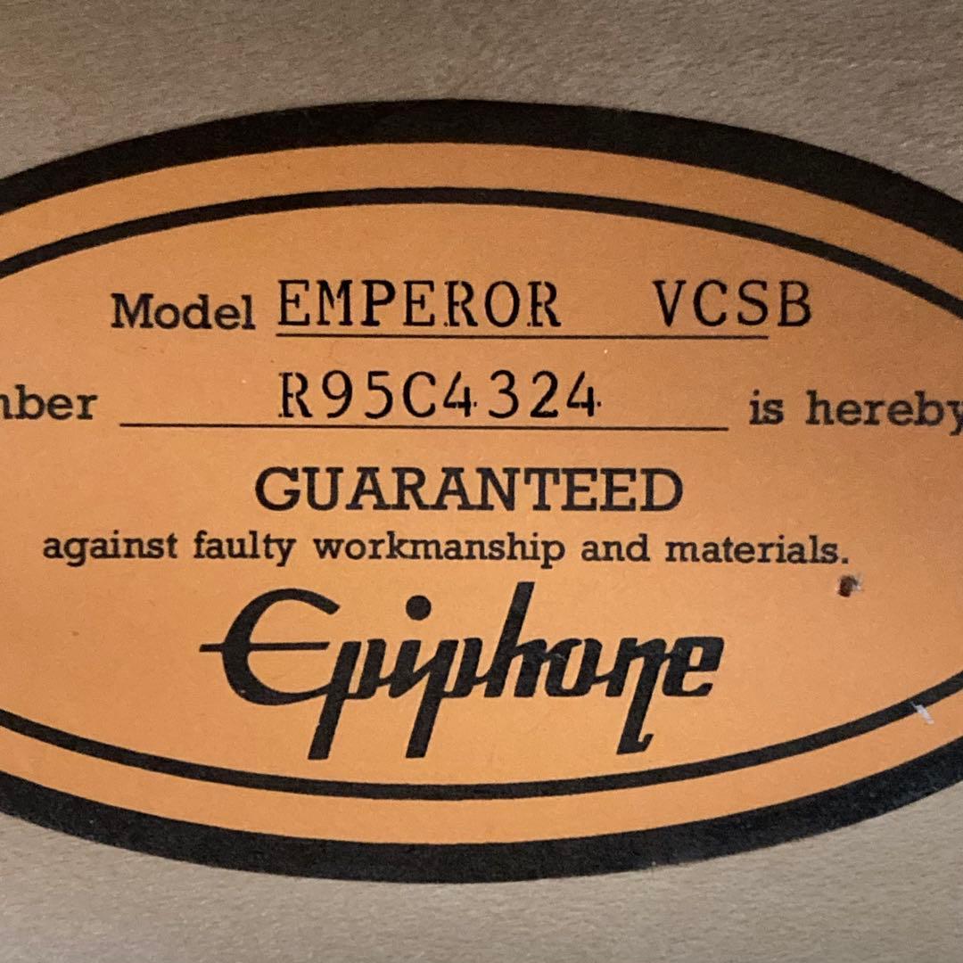 エピフォン エンペラー リ－ジェント1995年製 レア 希少 - メルカリ